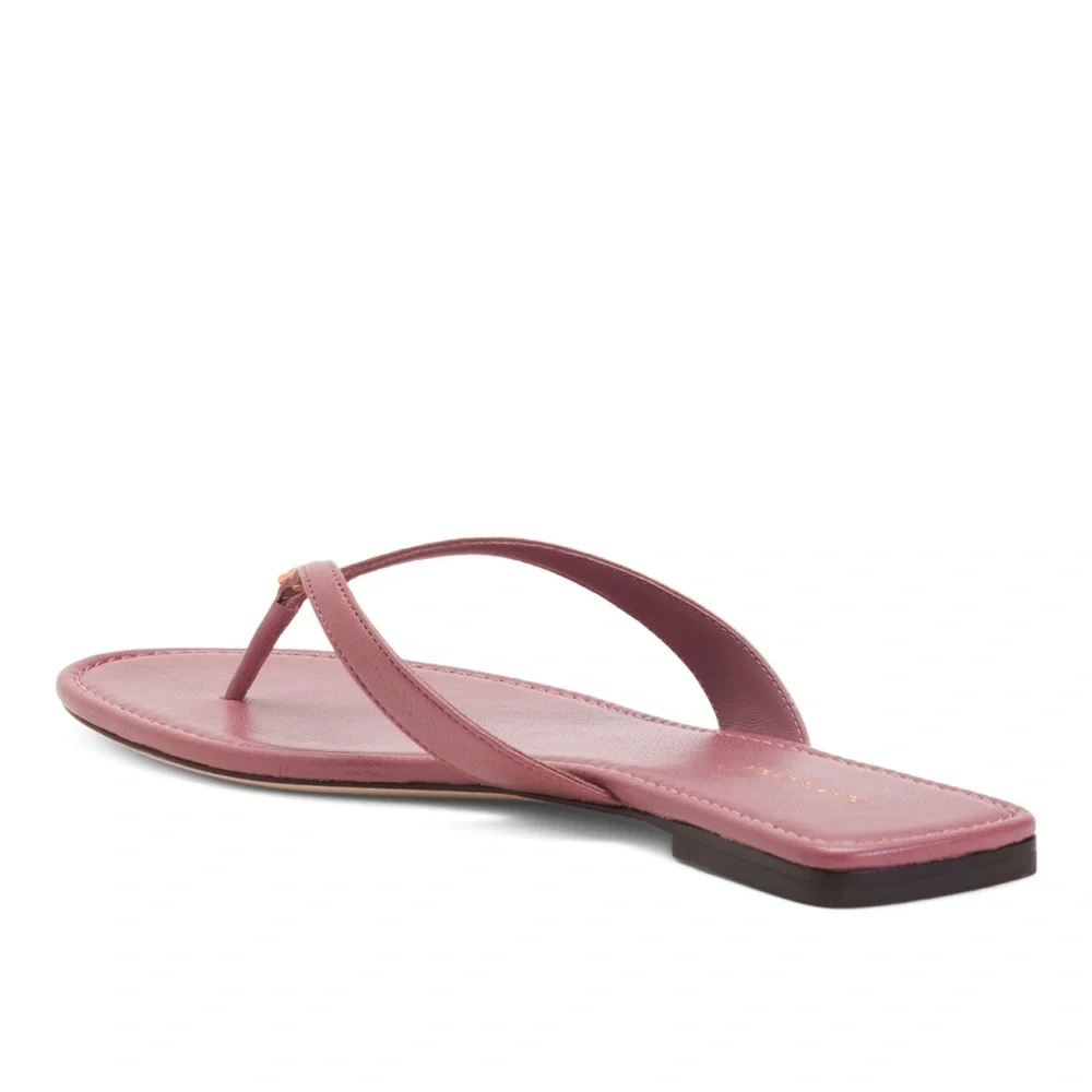 TORY BURCH ❤️‍🔥 NWT LEATHER CLASSIC FLIP FLOPS LAVENDER SIZE 9
